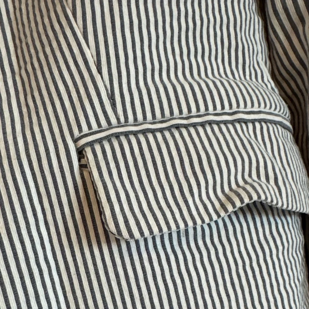 Dalia Pinstripe Blazer in Blue and White - Picture 3 of 5